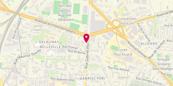 Plan de O'pizza Five, 147 Rue Gabriel Péri, 93200 Saint-Denis