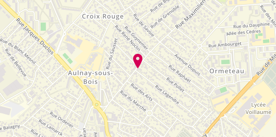 Plan de Pizza Feu de Bois, 50 Rue Maximilien Robespierre, 93600 Aulnay-sous-Bois