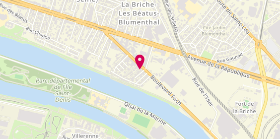 Plan de Pizza Punch Epinay, 23 Boulevard Foch, 93800 Épinay-sur-Seine