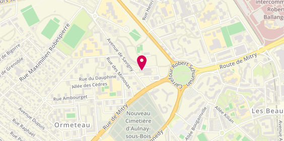 Plan de O Pizzwitchs, 10 avenue de Savigny, 93600 Aulnay-sous-Bois