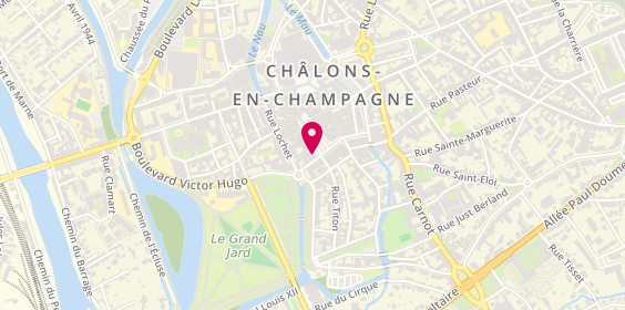 Plan de Les Coulisses de la Bourse, 34 place de la République, 51000 Châlons-en-Champagne