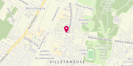 Plan de Délices Pizza, 2 avenue Victor Hugo, 93430 Villetaneuse