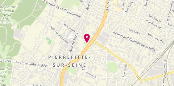 Plan de Pizza Time, 31 Boulevard Jean Mermoz, 93380 Pierrefitte-sur-Seine