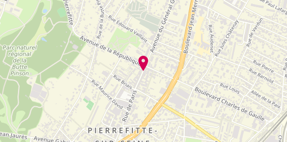 Plan de Pizza Minute, 66 Rue de Paris, 93380 Pierrefitte-sur-Seine