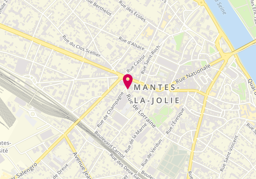 Plan de Soprano, 48 Rue de Lorraine, 78200 Mantes-la-Jolie