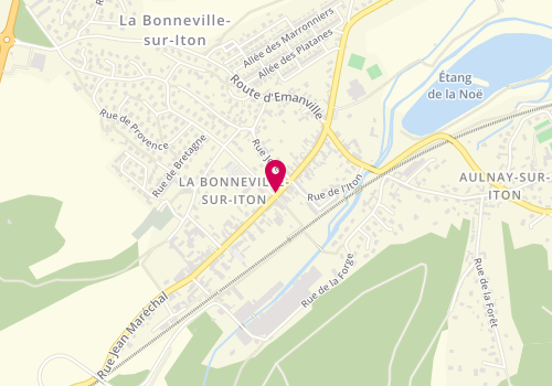 Plan de Vallée pizza, 56 Rue Jean Maréchal, 27190 La Bonneville-sur-Iton