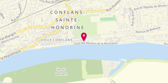 Plan de L'Osteria, 18 Quai des Martyrs de la Résistance, 78700 Conflans-Sainte-Honorine