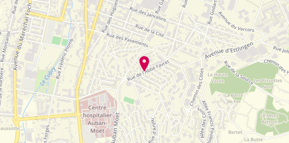 Plan de Delice Pizza Rapide, 11 Rue de l'Abbe Favret, 51200 Épernay
