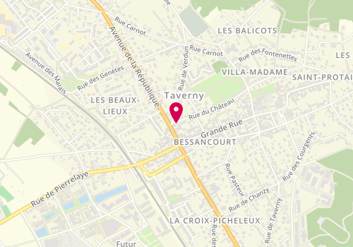 Plan de Rapido Pizza, 2 Rue du Château, 95550 Bessancourt