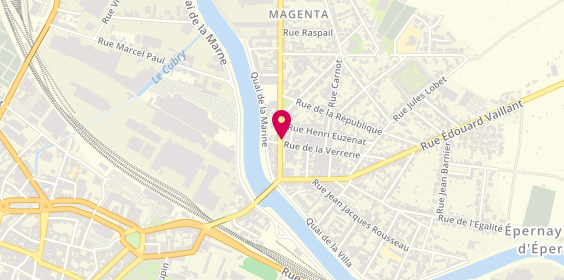 Plan de La Juventus Pizza, 12 avenue Alfred Anatole Thévenet, 51530 Magenta