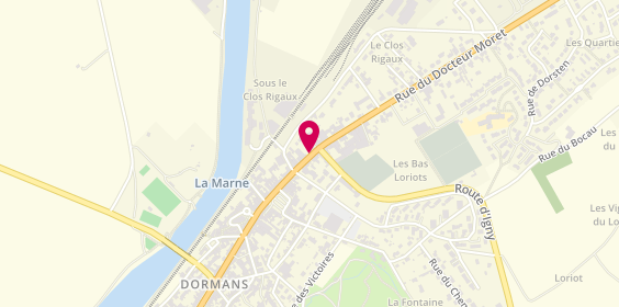 Plan de Le Kiosque à Pizza, 23 Rue de Châlons, 51700 Dormans