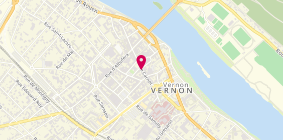 Plan de Pizza Vernon, 25 Rue Sadi Carnot, 27200 Vernon