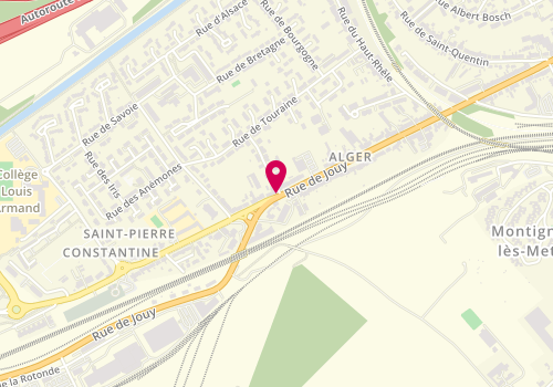 Plan de OK Pizza, 59 Rue Jouy, 57160 Moulins-lès-Metz