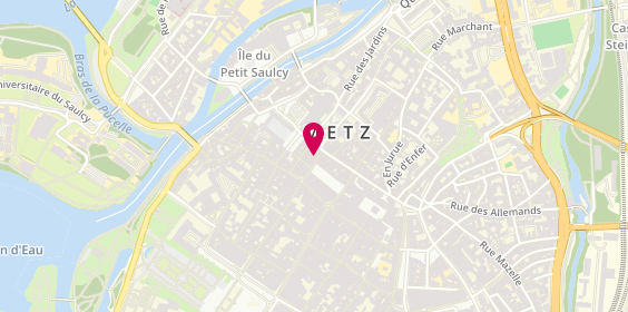 Plan de Les Moulins Bleus, 1-3 Rue Fabert, 57000 Metz