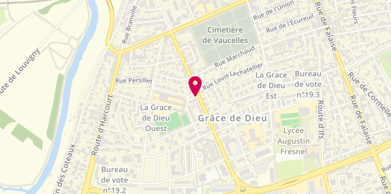 Plan de Delice Pizza, 26 Rue Louis Lechatellier, 14000 Caen
