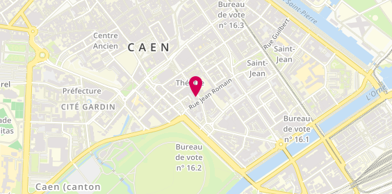 Plan de La Pizz' Chez Jean, 36 Rue des Jacobins, 14000 Caen