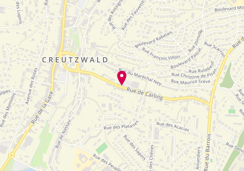 Plan de The Good Place Pizzeria Creutzwald, 33 Rue de Carling, 57150 Creutzwald