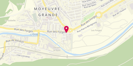 Plan de L.A Pizza, 3 Rue Forges, 57250 Moyeuvre-Grande
