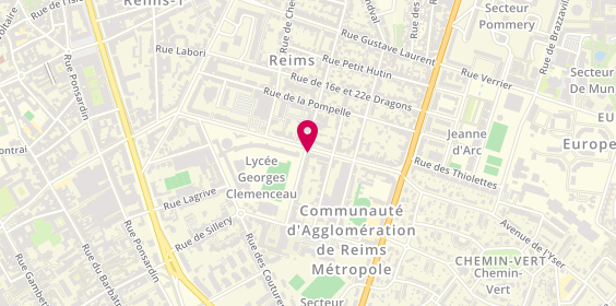 Plan de Le Clem, 70 avenue Georges Clemenceau, 51100 Reims