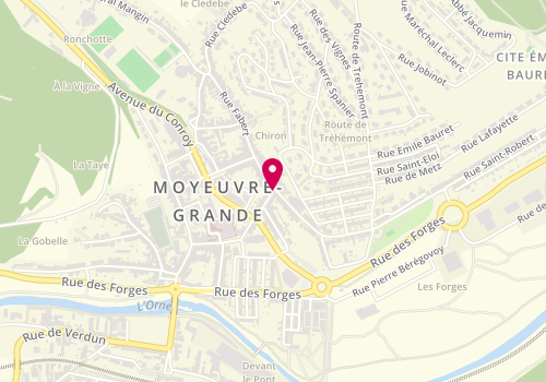 Plan de Mld Pizza, 11 Rue Fabert, 57250 Moyeuvre-Grande