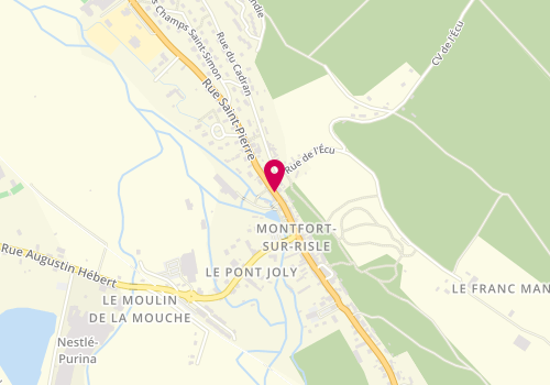 Plan de Le Moulin à Pizza, 46 Rue Saint-Pierre, 27290 Montfort-sur-Risle