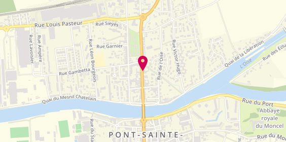 Plan de Pizza Time, 42 Rue de la Republique, 60700 Pont-Sainte-Maxence