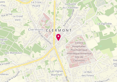 Plan de Royal Pizza, 26 Rue de la République, 60600 Clermont