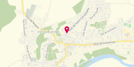 Plan de Les Délices de Vic, 15 Rue de Saint-Christophe, 02290 Vic-sur-Aisne