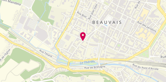 Plan de French Pizza, 41 Rue Desgroux, 60000 Beauvais