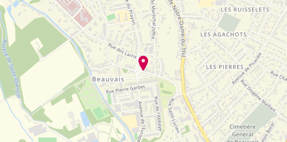 Plan de Adasmine Pizza, 42 Rue Louis Prache, 60000 Beauvais