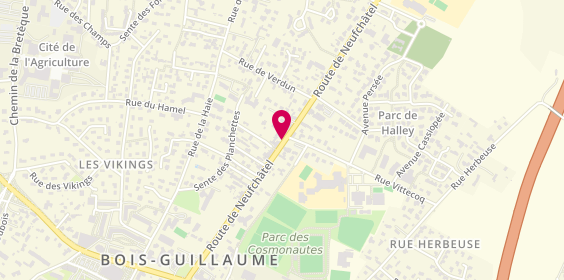 Plan de Dominute Pizza, 3803 Route de Neufchâtel, 76230 Bois-Guillaume