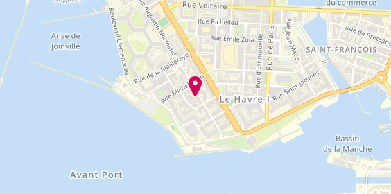 Plan de Horly's Pizza, 43 Rue Augustin Normand, 76600 Le Havre