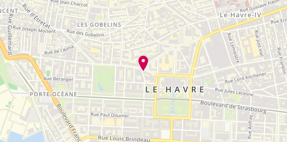 Plan de Thésée Mayassi Pizz@, 20 Rue Théodore Maillart, 76600 Le Havre