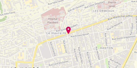 Plan de Storia Pizza, 104 avenue René Coty, 76600 Le Havre
