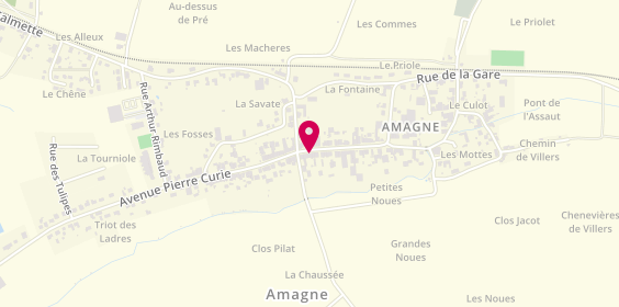 Plan de Le Bistrot d'Amagne, 33 avenue Pierre Curie, 08300 Amagne