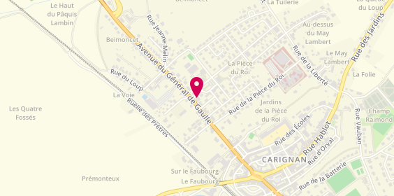 Plan de La Strada, 32 avenue du Général de Gaulle, 08110 Carignan