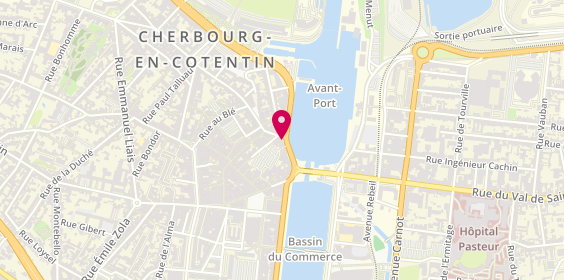 Plan de Pizzéria le Mistral, 24 Quai Caligny, 50100 Cherbourg-en-Cotentin