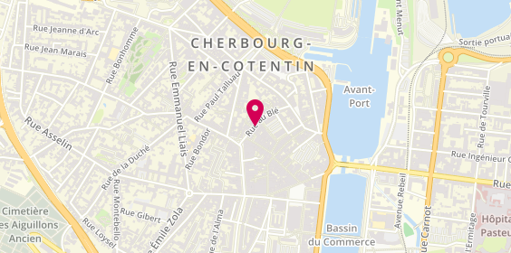 Plan de Le Pizzaiollo, 16 Rue au Blé, 50100 Cherbourg-en-Cotentin