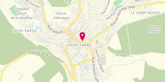 Plan de Delice Pizza Saint Saens, 8 Rue Félix Faure, 76680 Saint-Saëns