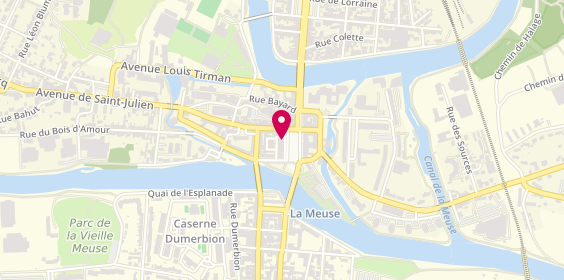 Plan de L'Autentico Pizzeria, 3 place de l'Hôtel de Ville, 08000 Charleville-Mézières