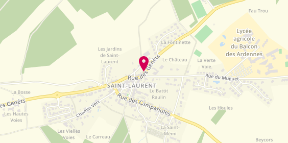 Plan de Le Laurentais, 10 Rue des Genêts, 08090 Saint-Laurent