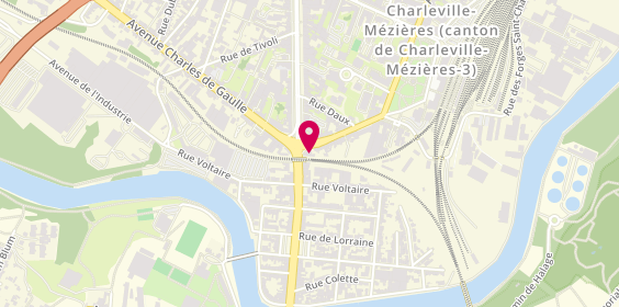 Plan de Pizza Uno, 2 avenue du Maréchal Leclerc, 08000 Charleville-Mézières