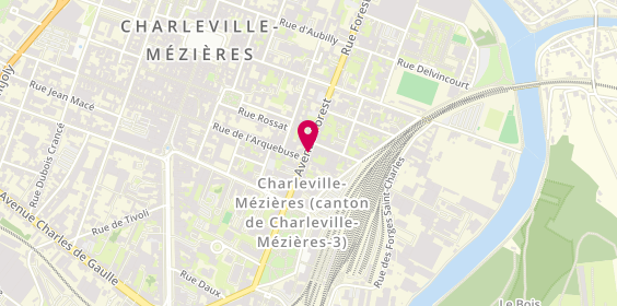Plan de Pizza Uno, 30 Avenue Forest, 08000 Charleville-Mézières