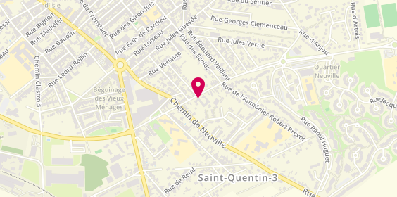 Plan de Brava Pizza, 24 Av. Fusillés de Fontaine Notre Dame, 02100 Saint-Quentin