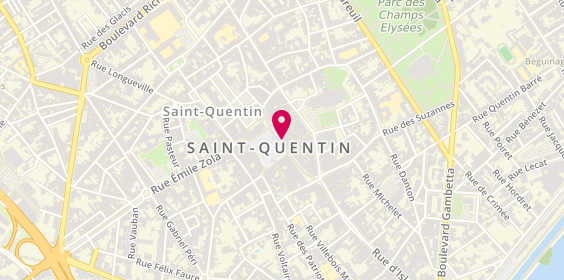 Plan de Le Grand Café de l'Univers, 11 place de l'Hôtel de Ville, 02100 Saint-Quentin