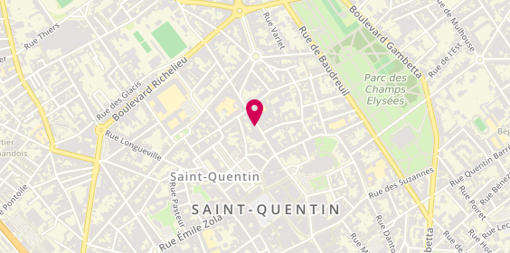 Plan de Chrono Pizza, 29 Rue Raspail, 02100 Saint-Quentin