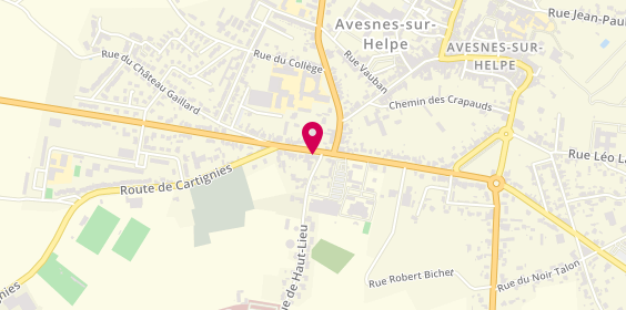 Plan de Deli pizza Avesnelles, 43 Route de Landrecies, 59440 Avesnelles