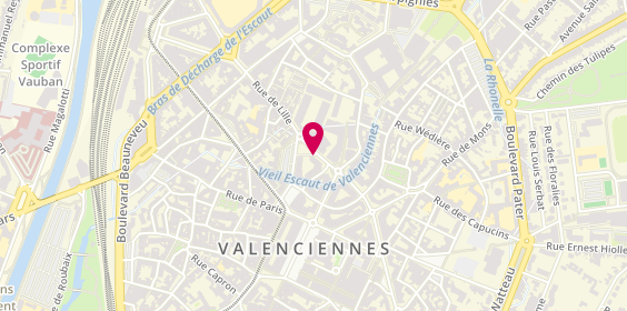 Plan de Rolls Pizza Valenciennes, 7 Rue du 127eme R. I, 59300 Valenciennes