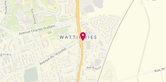 Plan de Watti Pizza, 33 Rue du General de Gaulle, 59139 Wattignies
