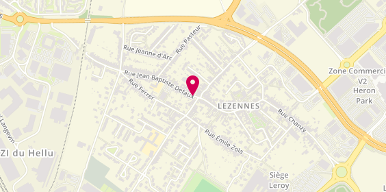 Plan de Europa Pizzas, 45 Rue Jean Baptiste Defaux, 59260 Lezennes